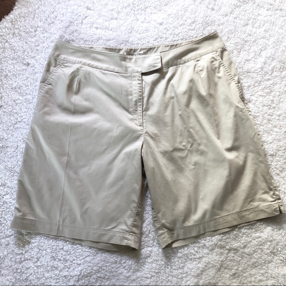 Nikegolf Khaki Shorts Nike Fitdry Size 16